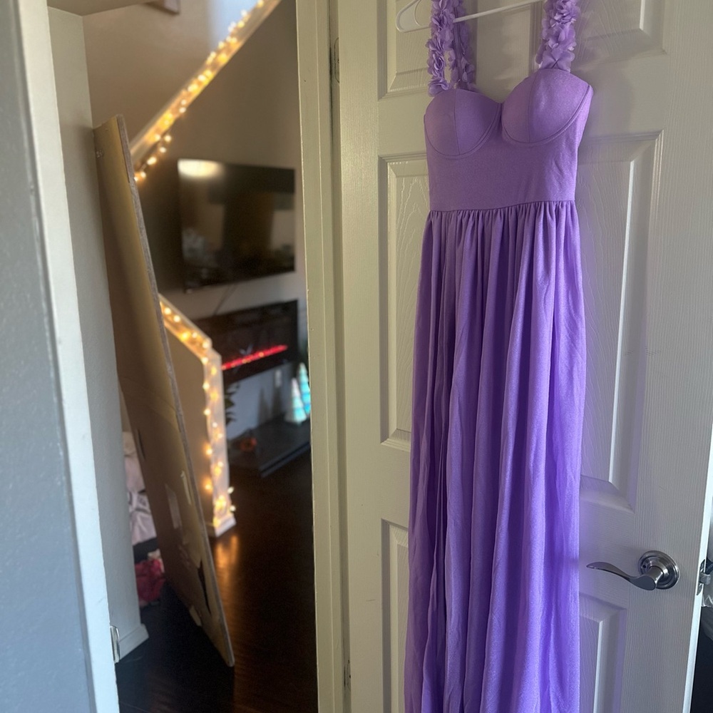 Elegant Purple Maxi Dress